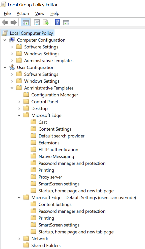 group policy central
