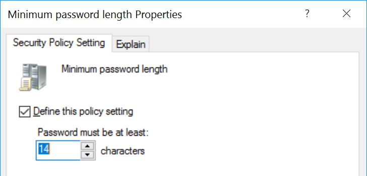 14 Character Password Length Active Directory